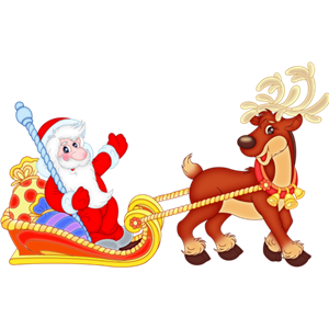 Santa sleigh PNG-38668